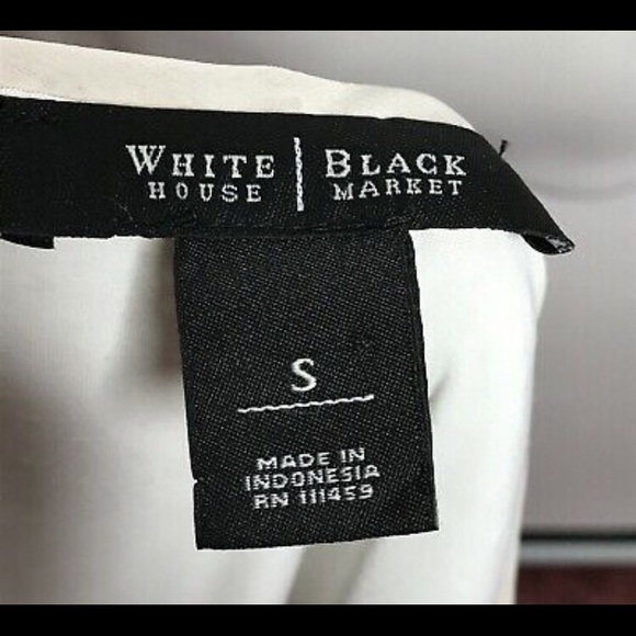 NWOT White and Black Sequin Blouses Size S - Picture 8 of 8